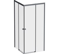 Душевое ограждение AM.PM X-Joy Square Slide 90x90, черный, прозрачное W94G-403-9090-BТ