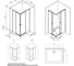 Душевое ограждение AM.PM X-Joy Square Slide 100x80, мат хром, прозрачное W94G-403-10080-MТ 10