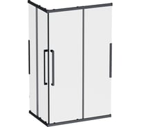 Душевое ограждение AM.PM Func Square Slide 120x80, черный, прозрачное W84G-403-12080-BT