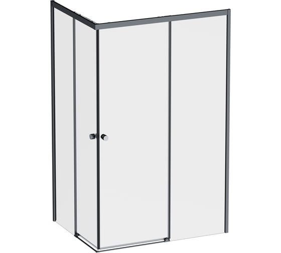 Душевое ограждение AM.PM X-Joy Square Slide 120x90, черный, прозрачное W94G-403-12090-BТ