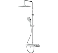 Душевая система AM.PM Func смеситель-полка для ванны и душа, душевая штанга, верхний душ квадратный, ручной душ, хром F078F700