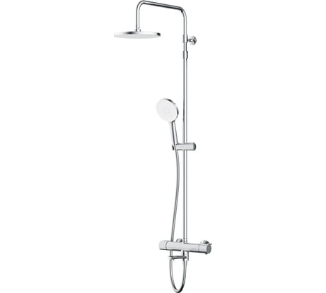 Душевая система AM.PM X-Joy смеситель для ванны и душа с термостатом, душевая штанга, верхний душ 220 мм, ручной душ, хром F0785A500