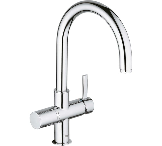Смеситель для мойки Grohe Blue pure без электр, для смешивания и фильтрации воды 33251000 с голов для фильтр 64508001 и 5 ступ фильтр 40404001 хром 119711 00000089166