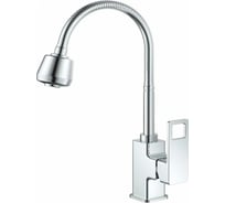 Смеситель для кухни Haiba с гибким изливом и режимом душ, хром HB73615