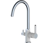 Смеситель для кухни Haiba с подключением фильтра, белый/хром HB76805-8