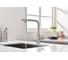 Смеситель для кухни Paulmark URBAN, брашированная сталь, Ur213104-BS 2