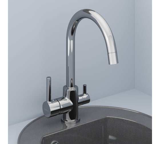 Смеситель для кухни Avrora Kitchen с подключением к фильтру питьевой воды AV9004