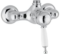 Смеситель для душевой колонны Migliore OXFORD термостат. внешний, выход М3/4", ручка белая, хром 19131