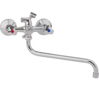 Смеситель для ванны ARCO DA VELLA маховик пластик, дивертор картридж в теле, излив 30 см А2506 00481