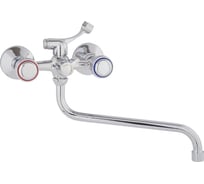 Смеситель для ванны ARCO DA VELLA маховик металл, дивертор к/б в теле, излив 30 см А2521 07400