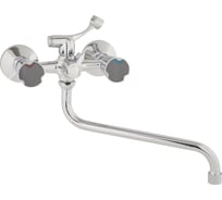 Смеситель для ванны ARCO DA VELLA маховик металл, дивертор к/б в теле, излив 30 см А2544 13501