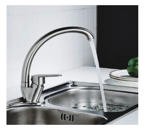 Смеситель для кухни Haiba полированная сталь HB41801-2