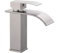 Смеситель для раковины Haiba с каскадным изливом, полированная сталь HB12815