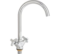 Смеситель для кухни ARCO DA VELLA маховик крест, металл, с гайкой А4518(1) 14074