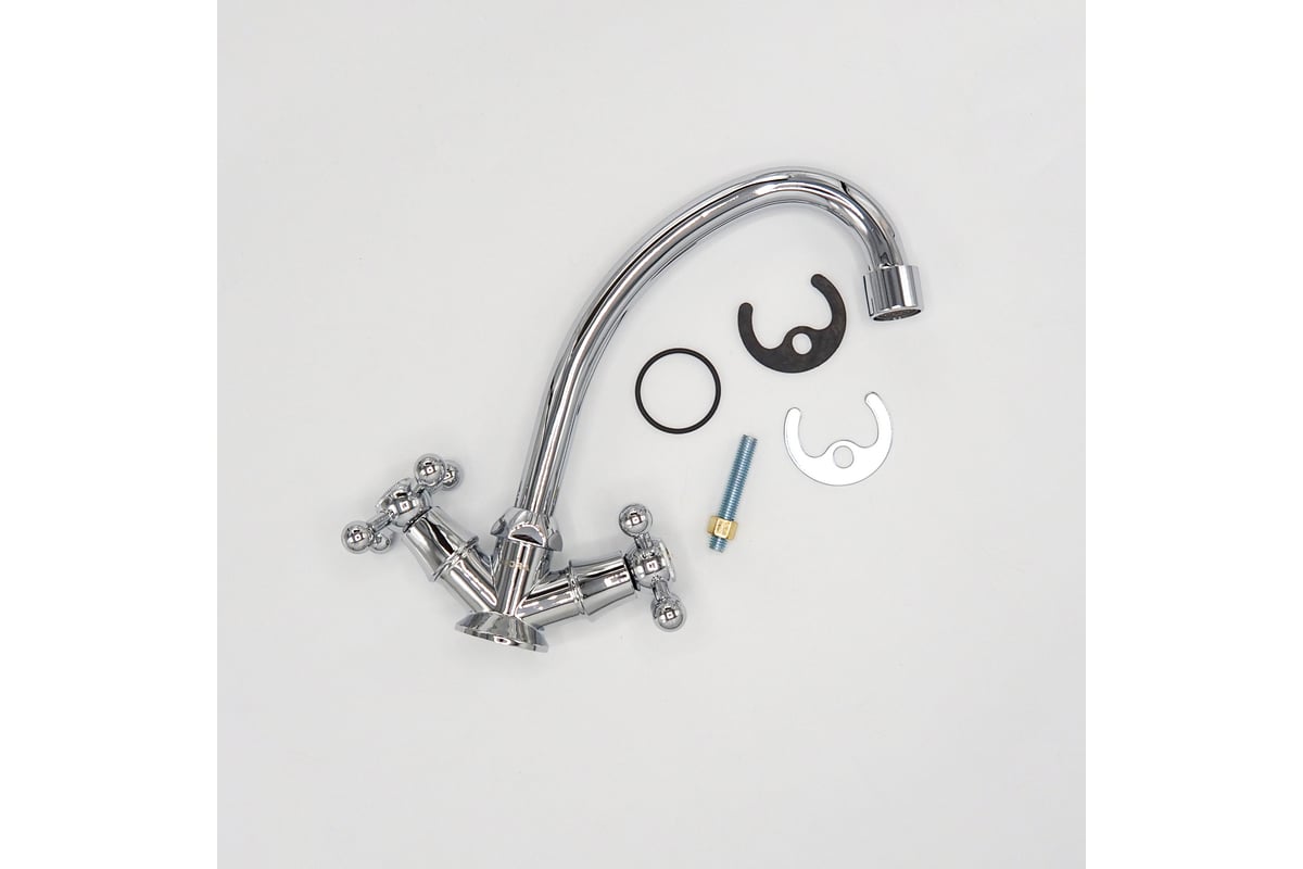 Смеситель для кухни ARCO DA VELLA маховик крест, пластик А4507 11684 ...