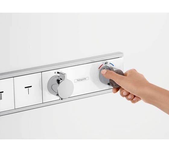Термостатический смеситель для душа Hansgrohe RainSelect белый/хром 15358400 00000057309