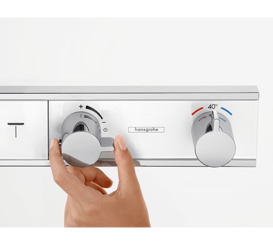 Термостатический смеситель для душа Hansgrohe RainSelect белый/хром 15358400 00000057309