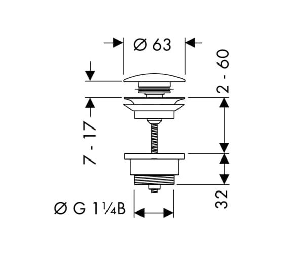Смеситель для раковины Hansgrohe 230 Finoris 76063700 00000094416