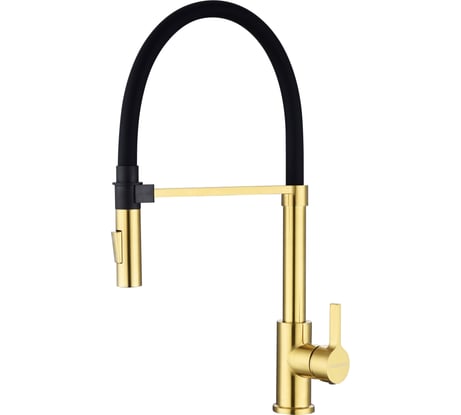 Смеситель для кухни Paulmark Halt, брашированное золото, Ha214021-BG