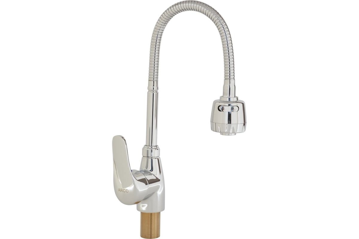 Смеситель для кухни ARCO DA VELLA 40 мм, ручка боковая, с гайкой ...