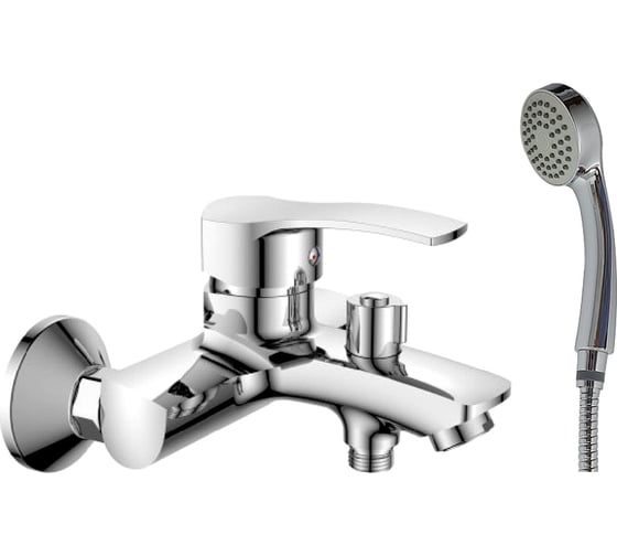 Смеситель для ванны Haiba с коротким изливом, хром HB6070