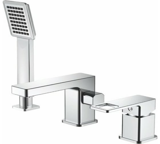Смеситель на борт ванны Haiba хром HB80615