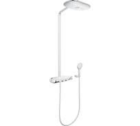 Душевая система с термостатическим смесителем Grohe Smartcontrol 360 duo для настенного монтажа, 3 режима верхнего душа, белая луна 26250ls0 00000076001