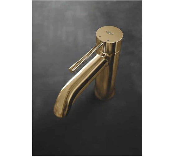 Смеситель для раковины Grohe Essence New с донным клапаном, холодный рассвет глянец 23589gl1 00000076627