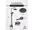 Душевой комплект Homium Shower Black FaucSB400 12