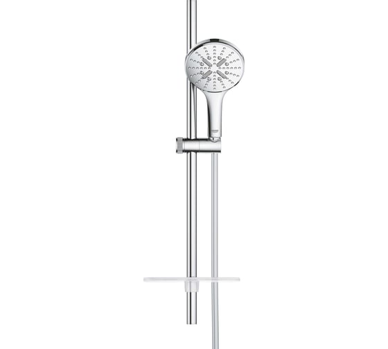 Душевой гарнитур Grohe Rainshower SmartActive 130 душевая штанга 600 мм, шланг 1750 мм, хром 26546000 00000087842