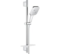Душевой гарнитур Grohe Rainshower SmartActive cube 130 душевая штанга 600 мм, шланг 1750 мм, полочка, хром 26583000 00000085228