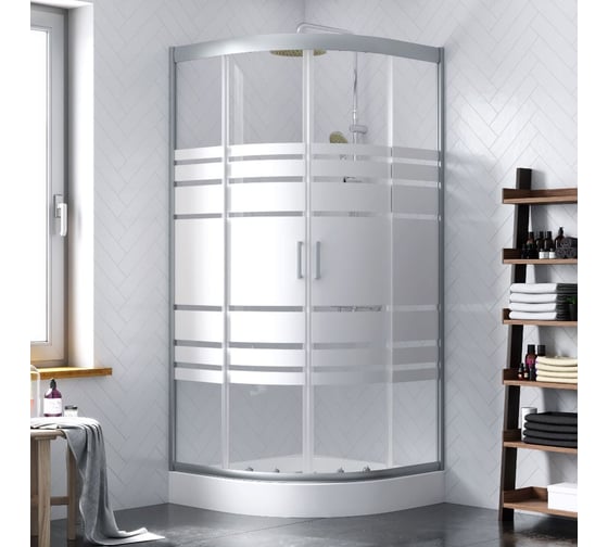 Душевое ограждение AM.PM Tender Twin Slide 90, 90x90, профиль хром, стекло прозрачное с по W45G-301-090TM