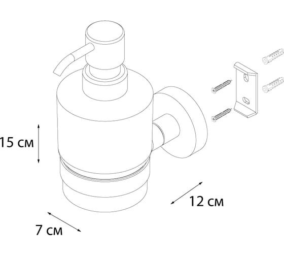 Дозатор жидкого мыла FIXSEN MODERN 51512
