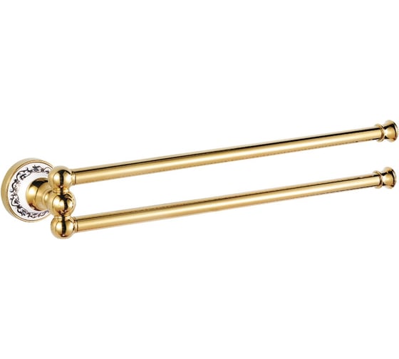 Полотенцедержатель двойной рога FIXSEN GOLD BOGEMA G78502A