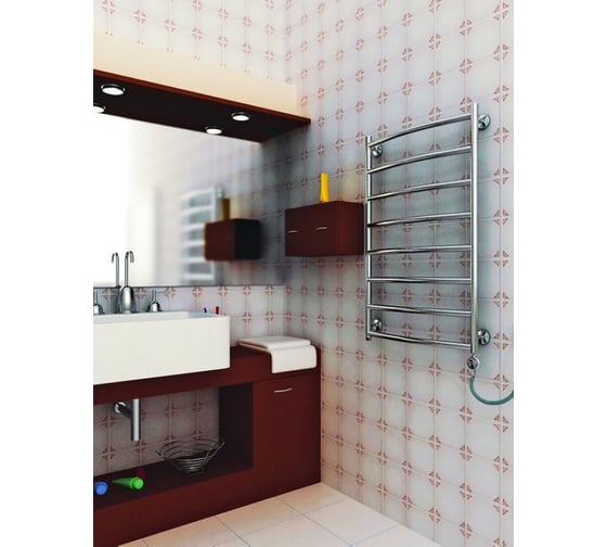 Электрический полотенцесушитель ТЕРА Ребро 600x1200 ПСЭ-12-33