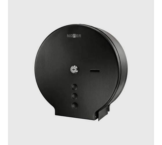 Диспенсер для туалетной бумаги Nofer нерж. сталь INDUSTRIAL чёрный 05006.N