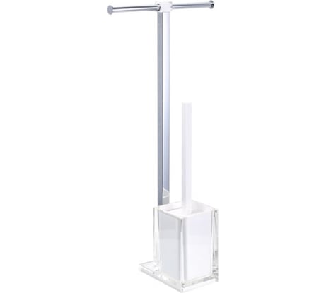 Напольная стойка б/д двойной + ерш FIXSEN белая 32-02