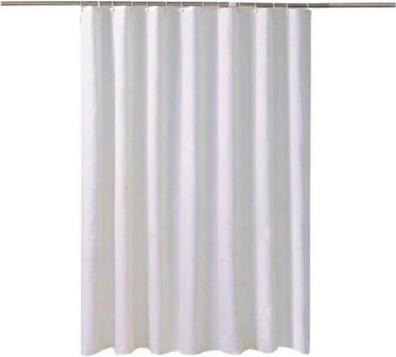 Штора для ванной комнаты Homium Bath Basic, цвет белый, размер 180*180см, однотонная bath02white