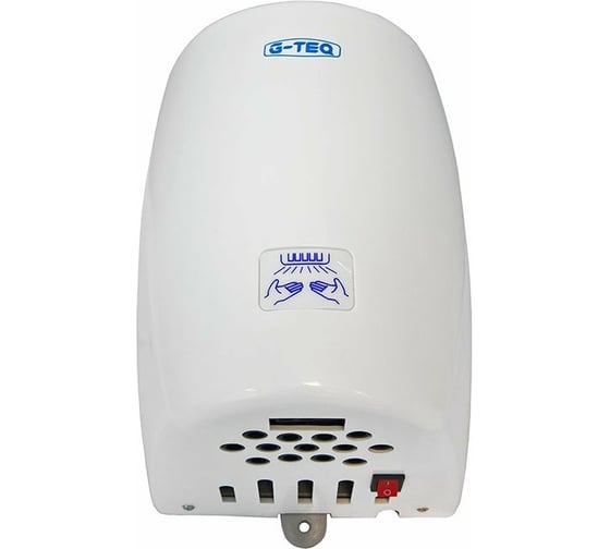 Скоростная сушилка для рук G-teq 8887 PW 1.20 кВт, пластик белый 11.44