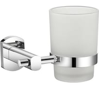 Одинарный настенный подстаканник Milardo Neva NEVSMG0M45 матовое стекло сплав металлов