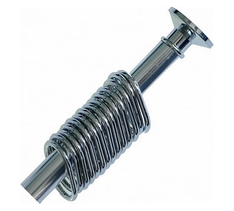 Карниз в ванную комнату Санакс хромированный 1.2x2.2 с кольцами 773152