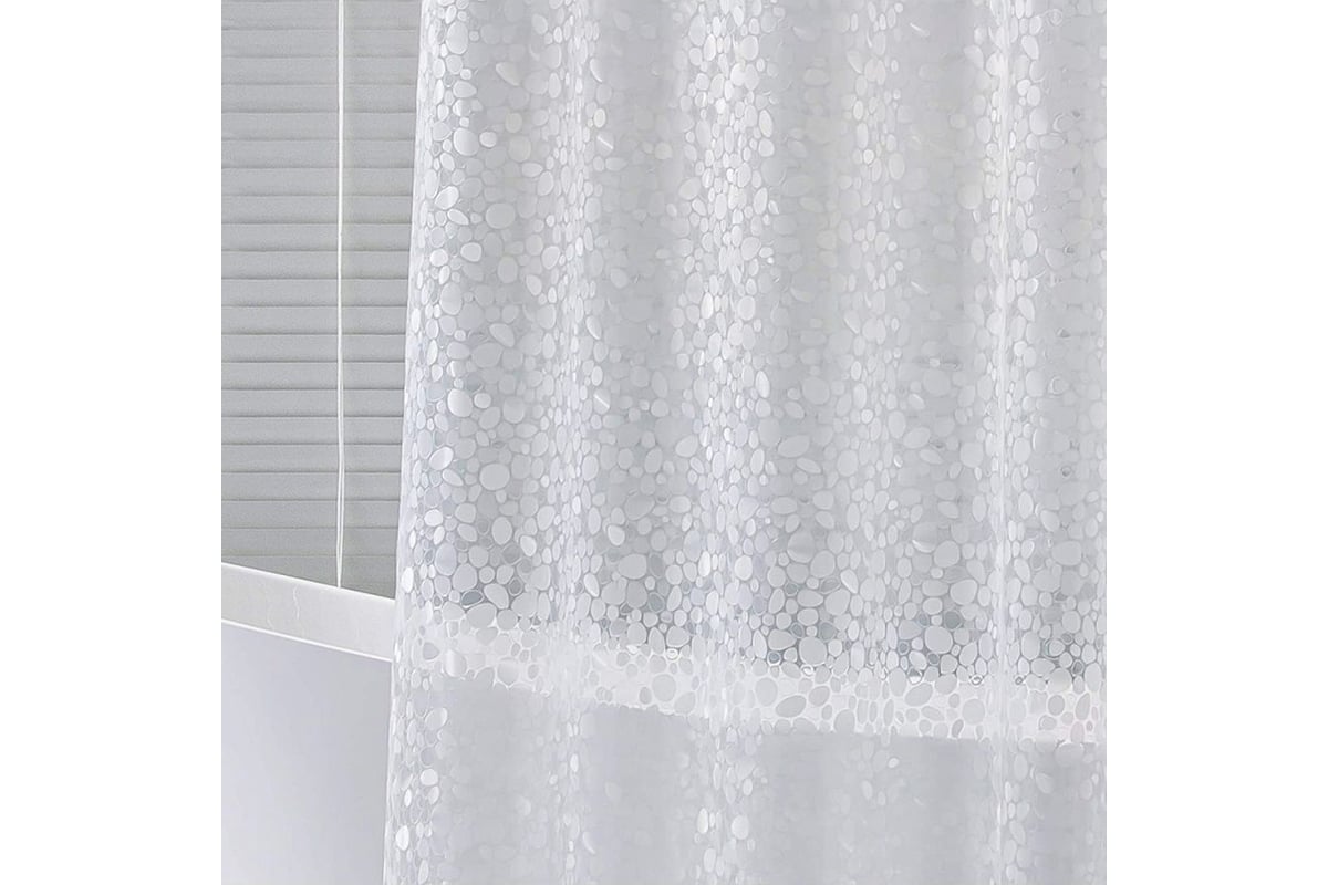 Штора для ванной комнаты Ridberg 180x200 см прозрачная квадрат 1211336 ...