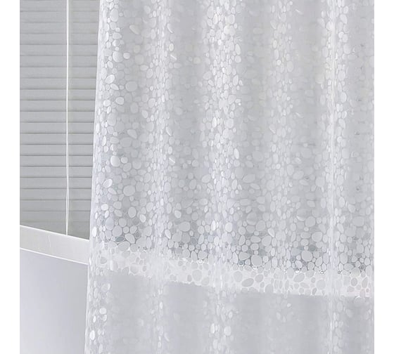 Штора для ванной комнаты Ridberg 180x200 см прозрачная квадрат 1211336