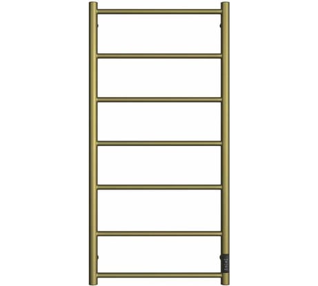 Полотенцесушитель Двин j neo 100/50 электрический 1"-1/2" к диммер, состаренная бронза матовая 4657795054761