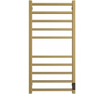 Полотенцесушитель Двин l plaza neo 100/50 электрический к диммер квадрат, золотой матовый 4657795055096