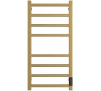 Полотенцесушитель Двин l plaza neo 80/40 электрический к диммер квадрат, золотой матовый 4657795055072