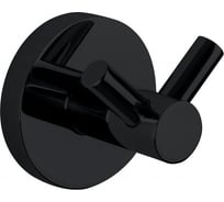 Двойной крючок для ванной NOFER NIZA черный 16852.N