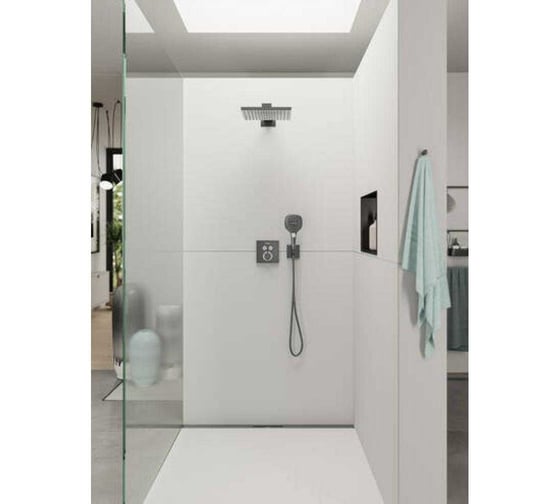 Верхний душ HANSGROHE Raindance Е Air 1jet 300 шлифованный черный хром 26238340 00000077497