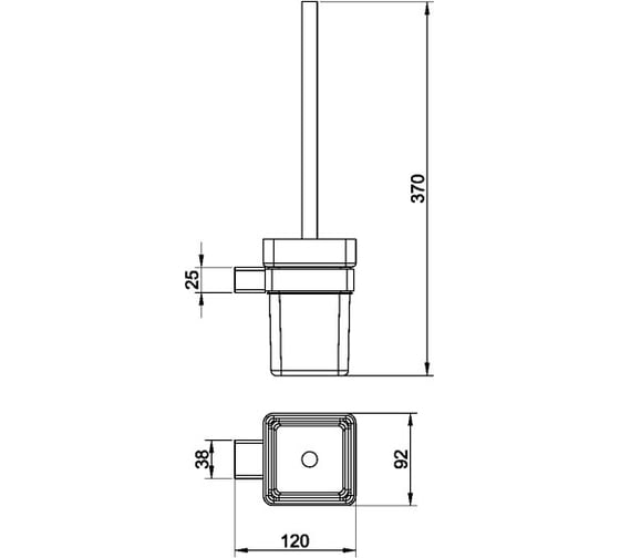 Настенный туалетный ершик Maxonor PL1110
