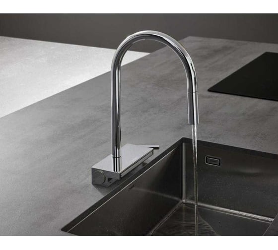 Смеситель для кухни с вытяжным душем Hansgrohe Aquno select 170 73831000 00000076806